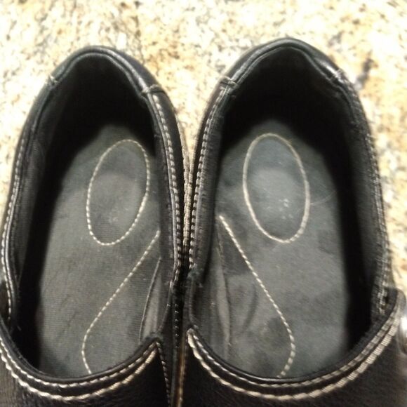 Clarks Bendables Ashland Alpine 62637 Slip On Black Leather Flat Shoes Sz 9 M - Picture 12 of 13